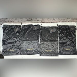 HONEY BIRDETTE BLACK DRAW STRING LINGERIE DUST BAGS POUCH TRAVEL STORAGE 4